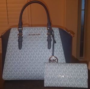 NWT Michael Kors Ciara Satchel & Jet Set Wallet